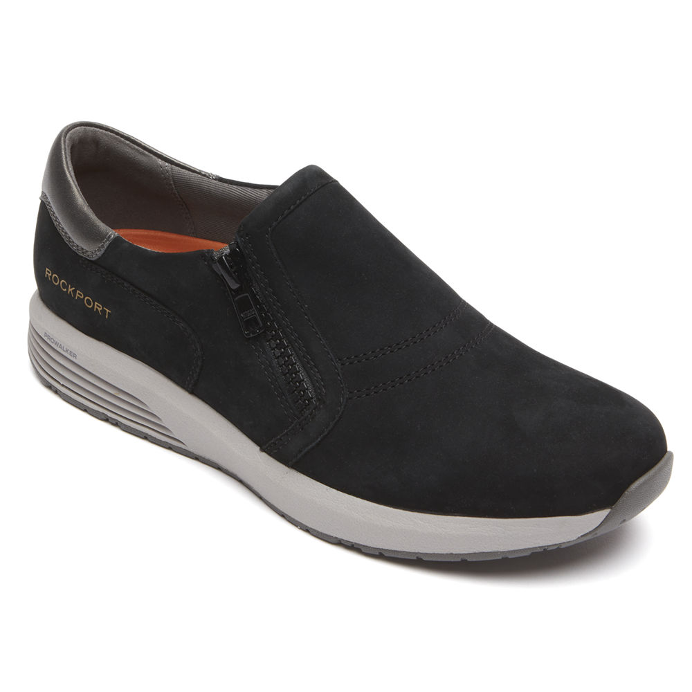 Rockport Singapore Womens Sneakers - Trustride ProWalker Slip-On Black - ZG3659218